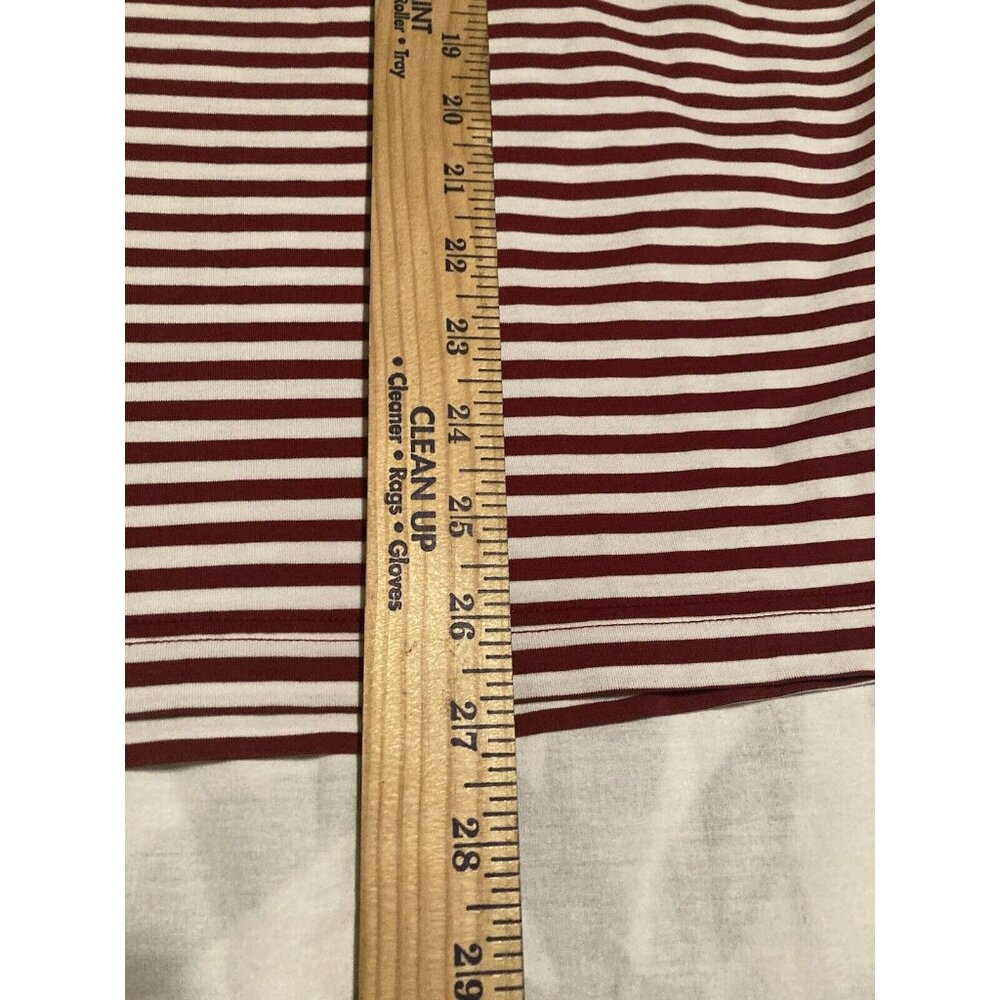 Fairway Greene Golf Polo Shirt Men's Med, Stripe Red White Short Sleeves (Logo) - Picture 5 of 7